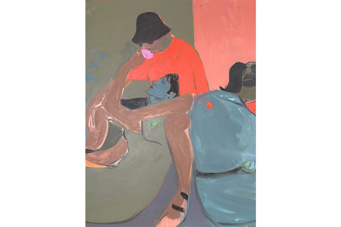 ETERNAL MANDATE OF LOVE, 2023, Oil on wood, 100 x 80cm