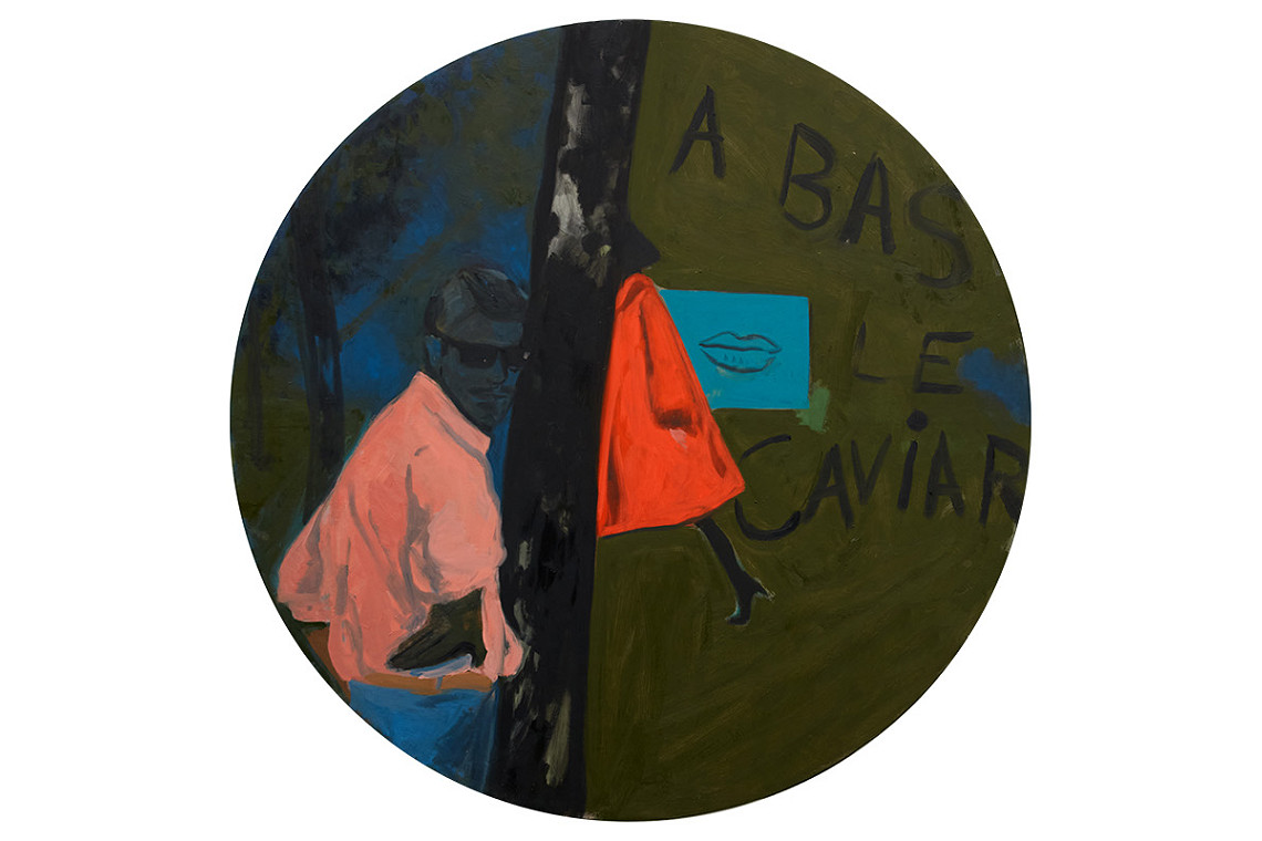 ABAS LE CAVIAR, 2024, Oil on linen, 110cm diameter