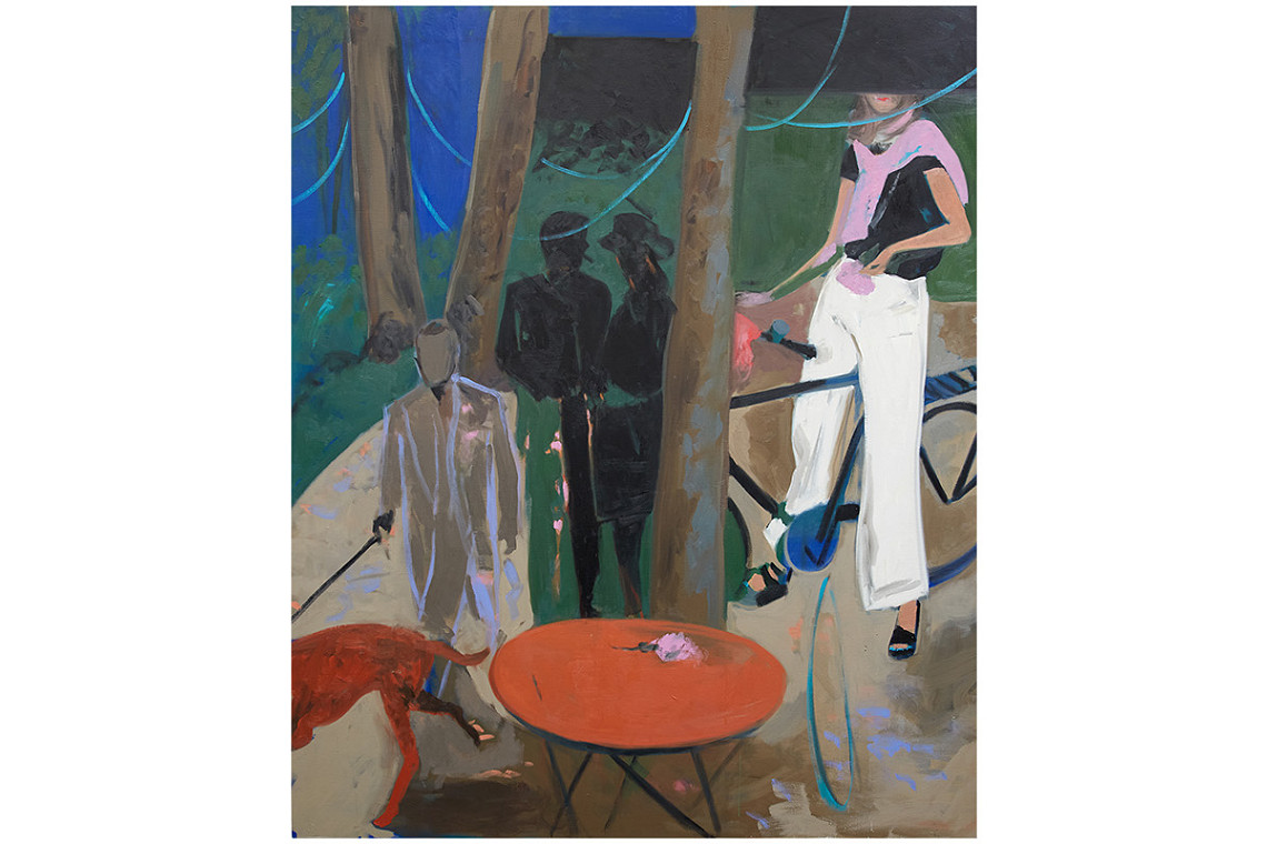 IN THE LUXEMBOURG GARDENS, 2024, Oil on linen, 190 x 160cm