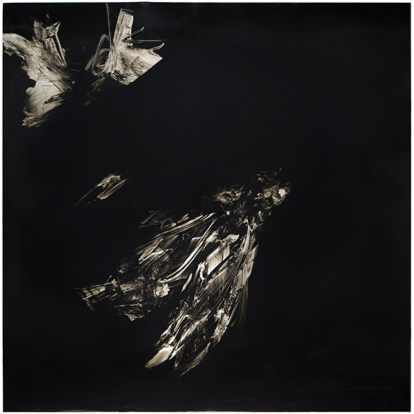 Study II. 2014. Oil on stainless steel. 100 x 100 cm